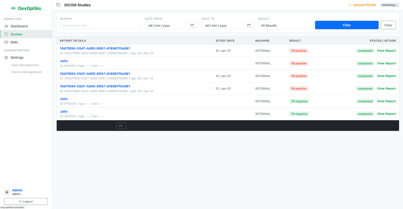 Modality Worklist